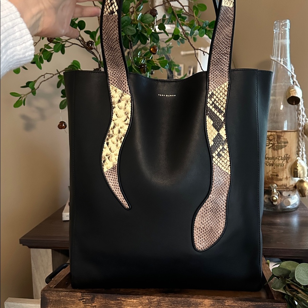 NWT | Tory Burch Large Snake Tote Bag - Picture 3 of 16